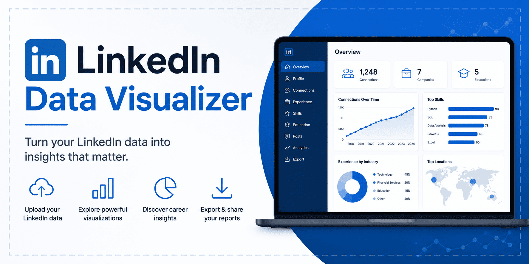 LinkedIn Data Visualizer preview