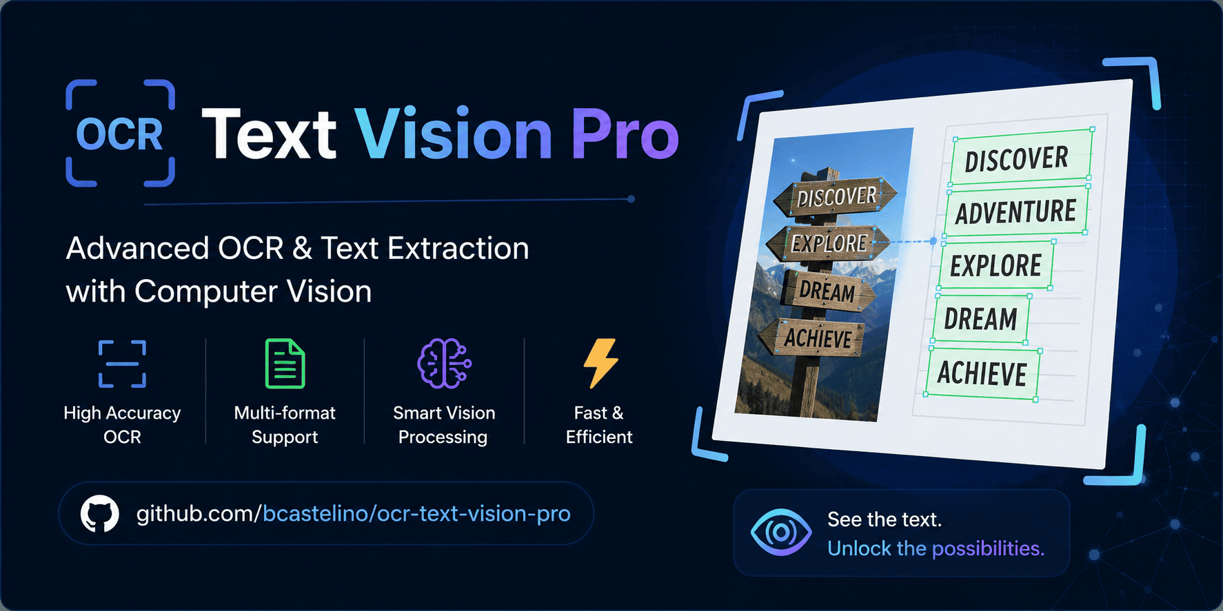 OCR Text Vision Pro preview